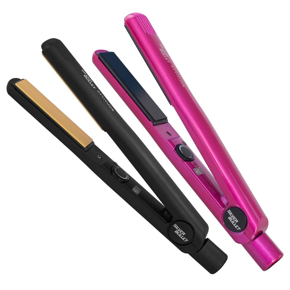 SILVER BULLET ATTITUDE HAIR STRAIGHTENER black