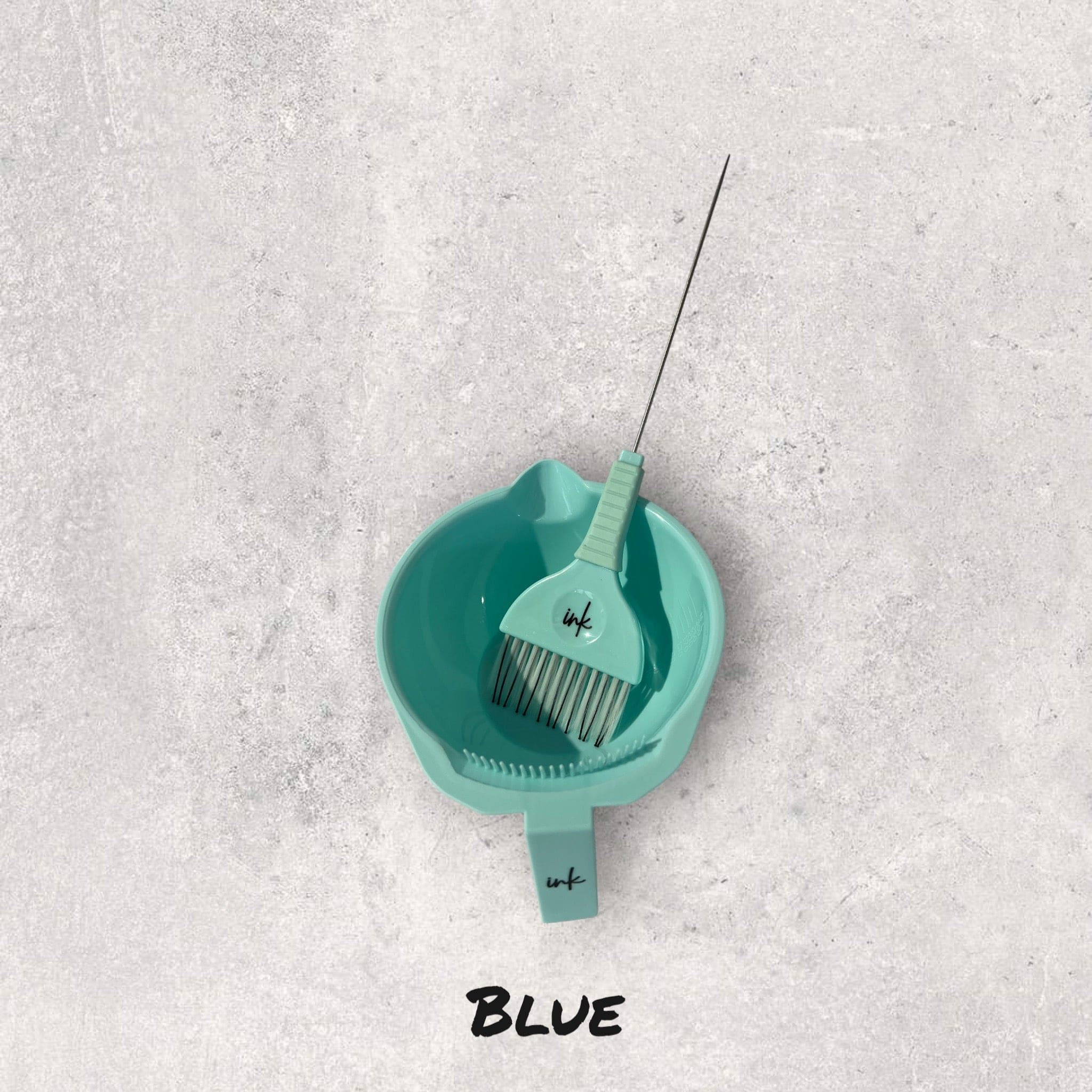 Ink dual bristle Tint brush & Tint bowl set - Blue