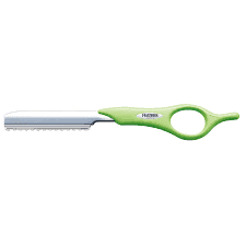 Finger Clip Razor FEATHER Finger Styling RAZOR Mint Green ( Short Handle )