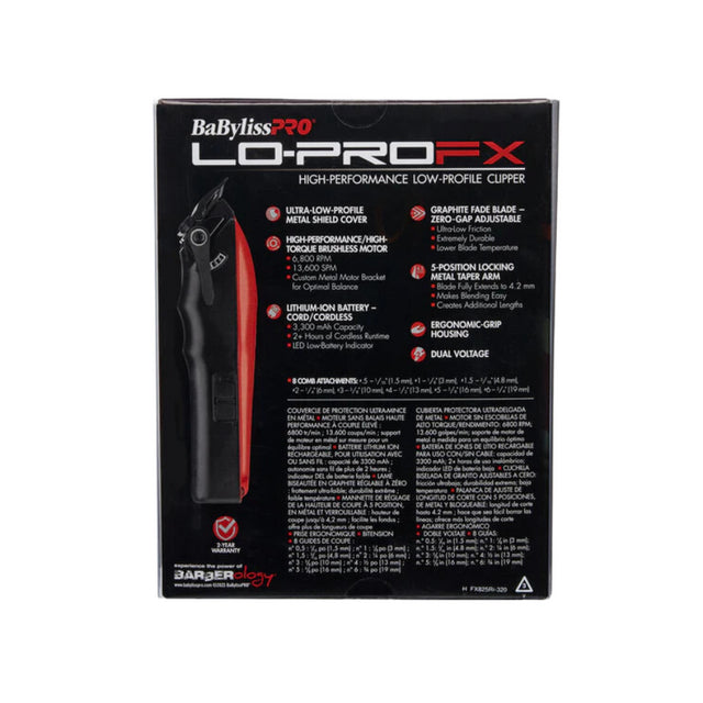 BabylissPRO LO-PROFX RED Clipper