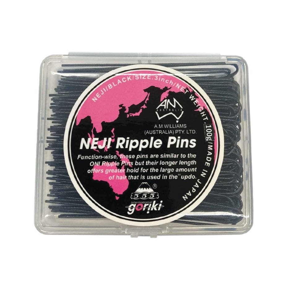 NEJI Ripple Pins 3" BLACK 555  100GR