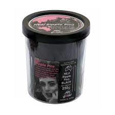 555 BOBBY PIN BLACK 3" TUB 250g - HairBeautyInk