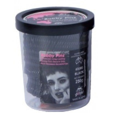 #555 BOBBY PINS 2' BLACK 250g - HairBeautyInk