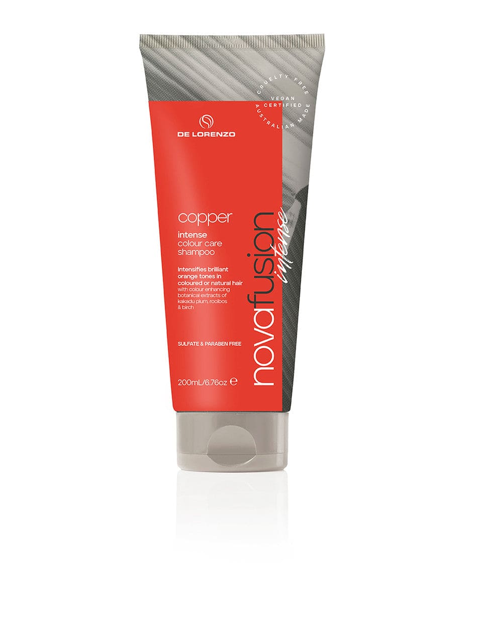 De Lorenzo Nova Fusion Intense Colour Care Shampoo - Ruby Red (200ml) - HairBeautyInk