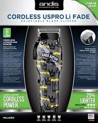Andis CORDLESS USPRO LI FADE with Fade Blade