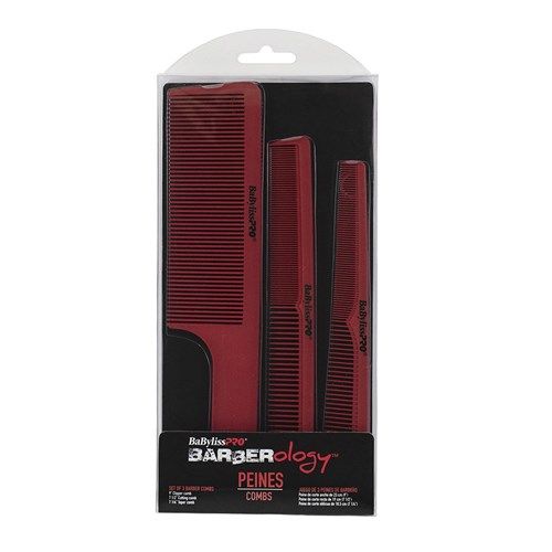 BaByliss Pro Barberology Barbers Flat Hair Clipper Cutting Comb Set - HairBeautyInk