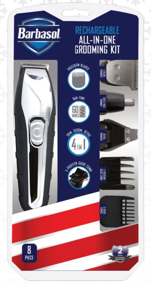 Barbasol Rechargeable All-In-One Grooming Kit - HairBeautyInk
