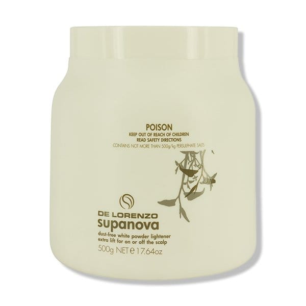 De Lorenzo Supanova dust free white powder lightener 500g - HairBeautyInk