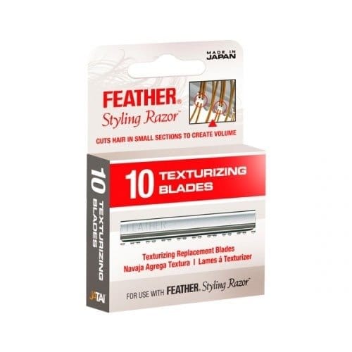 Feather Razor Blades Texturizing Blades 10 Pack - HairBeautyInk