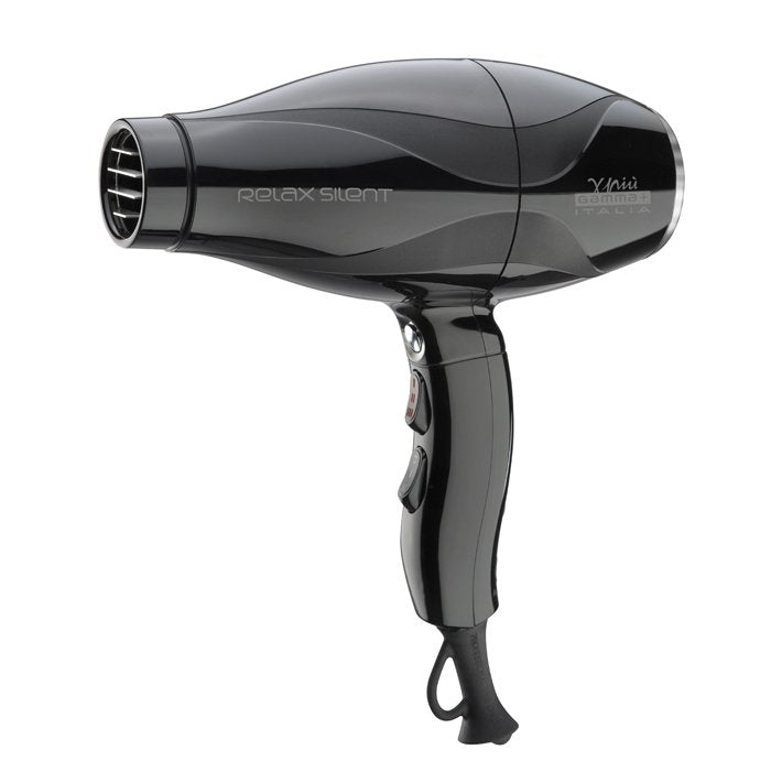 Gamma+ Relax Silent 2100W Hair Dryer - Black - HairBeautyInk