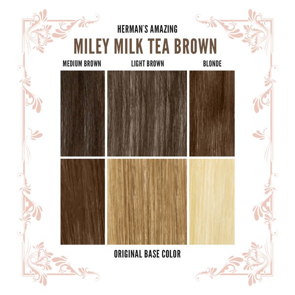 Herman's Amazing Miley Milk Tea Brown - HairBeautyInk