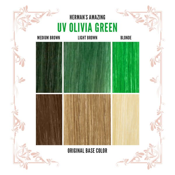 Herman's Amazing UV Olivia Green - HairBeautyInk
