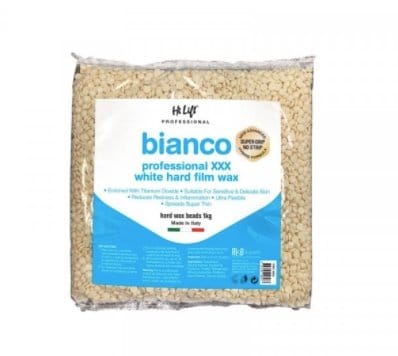 Hi Lift Sicilian Bianco Professional Hard Film Wax Ultra Flex 1kg - HairBeautyInk