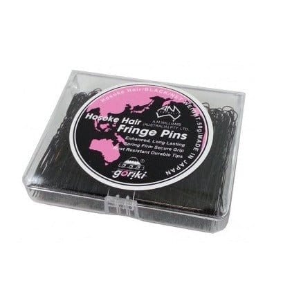 Hosoke Fringe Pins Fine Black - HairBeautyInk