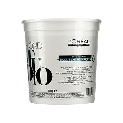 L'Oreal Professional Blond Studio Pro Keratin Freehand Techniques - 6 Lightening Powder - HairBeautyInk