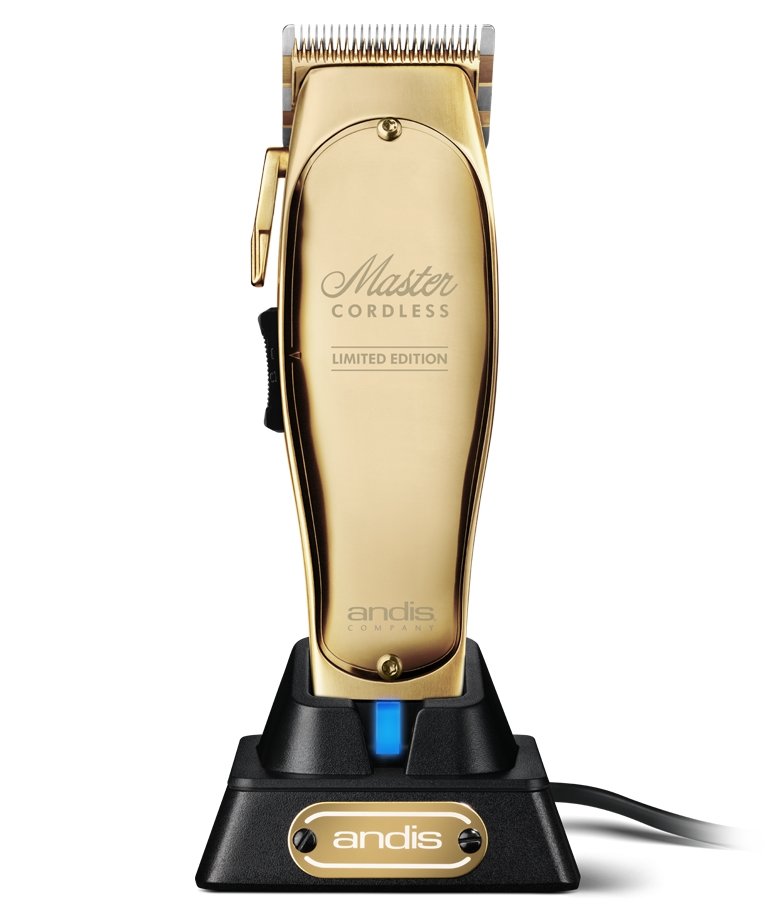 Master Cordless Limited Edition Gold Clipper Andis Bonus Hair Wax - HairBeautyInk