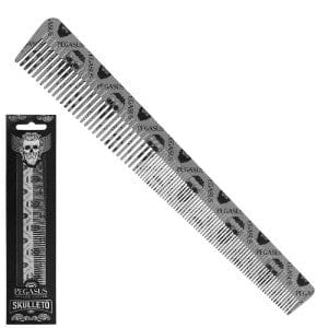 Pegasus | Skulleto 303 Barber Tapered Comb Silver - HairBeautyInk