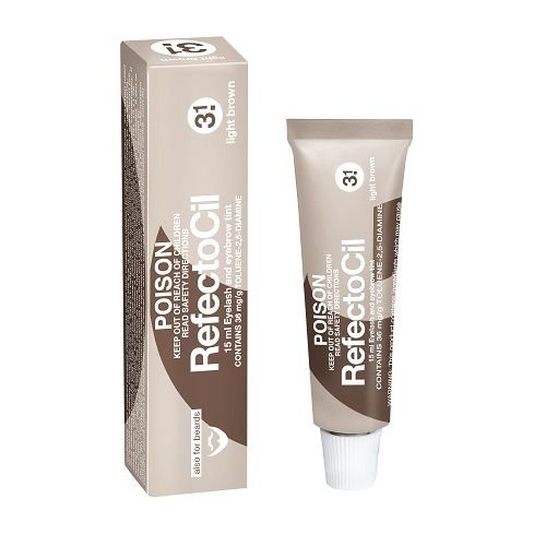 Refectocil Eyelash & Eyebrow Tint Light Brown (3.1) 15ml - HairBeautyInk