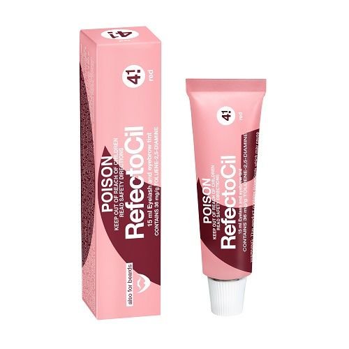 Refectocil Eyelash & Eyebrow Tint Red (4.1) 15ml - HairBeautyInk