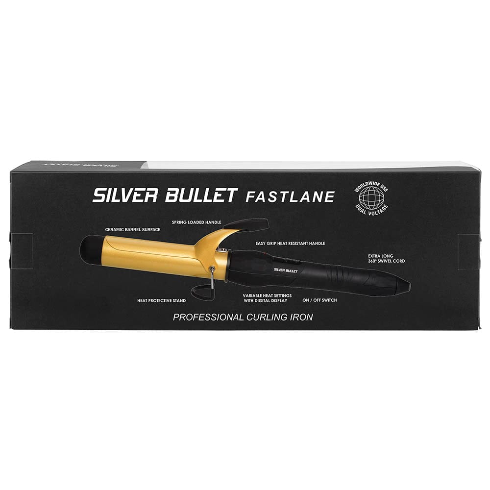 Silver Bullet 25 mm Curling Iron - Gold - HairBeautyInk