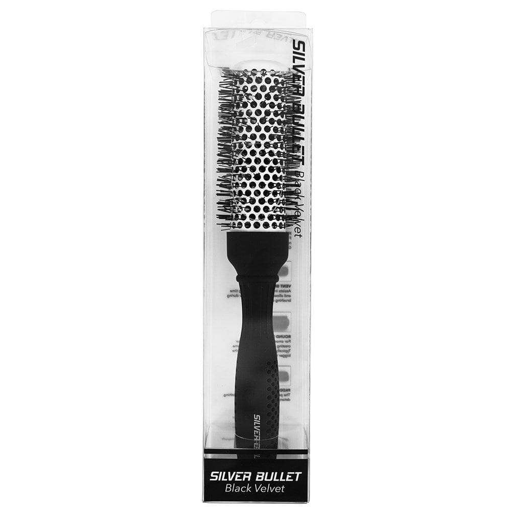 Silver Bullet Black Velvet Hot Tube Hair Brush Medium - HairBeautyInk