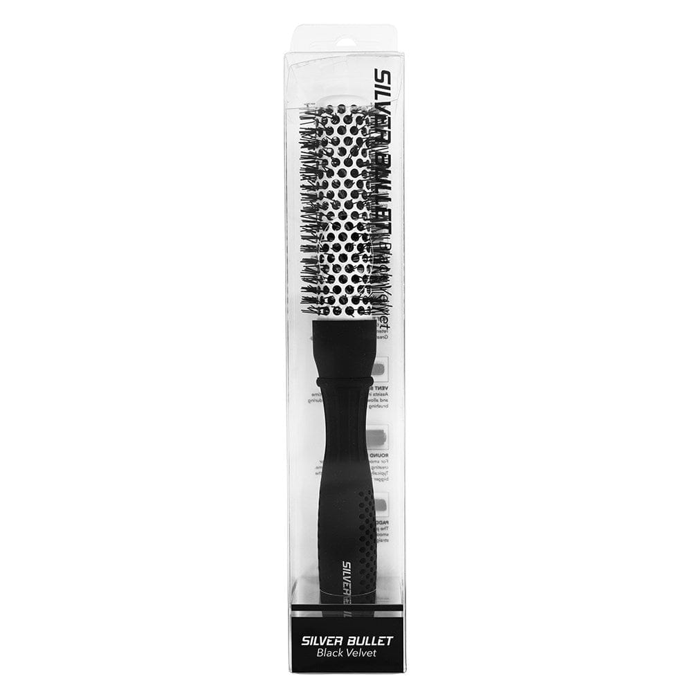 Silver Bullet Black Velvet Hot Tube Hair Brush Small - HairBeautyInk