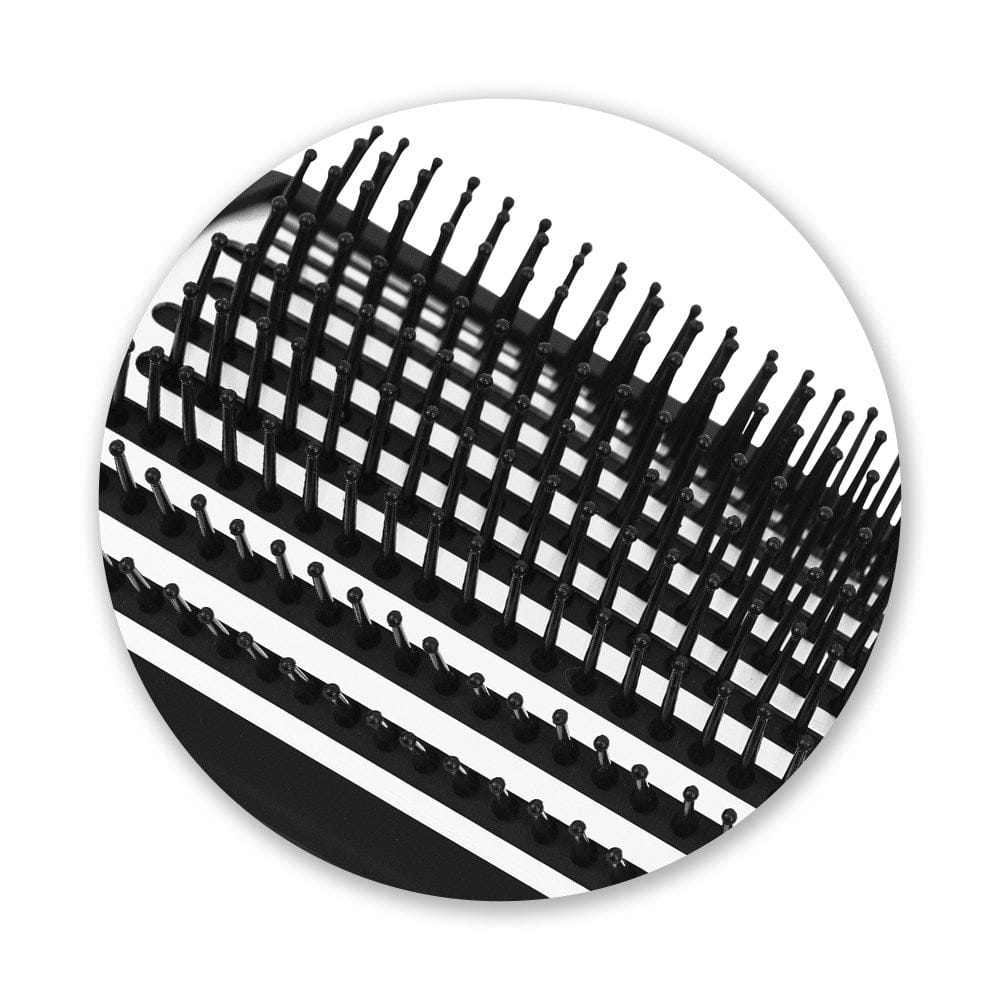 Silver Bullet Black Velvet Paddle Hair Brush - HairBeautyInk