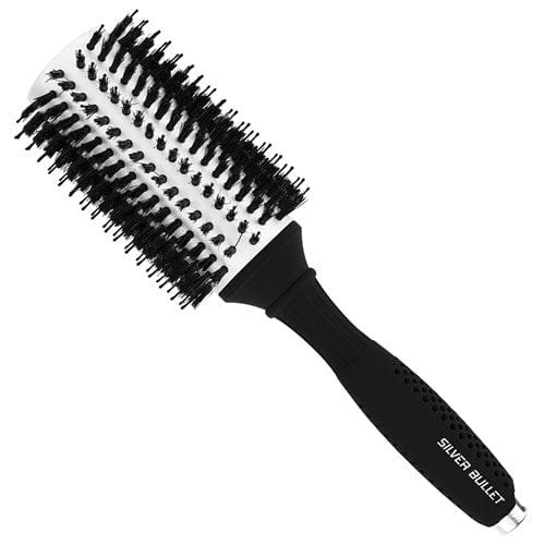 Silver Bullet Black Velvet Round Hair Brush Extra Large - HairBeautyInk