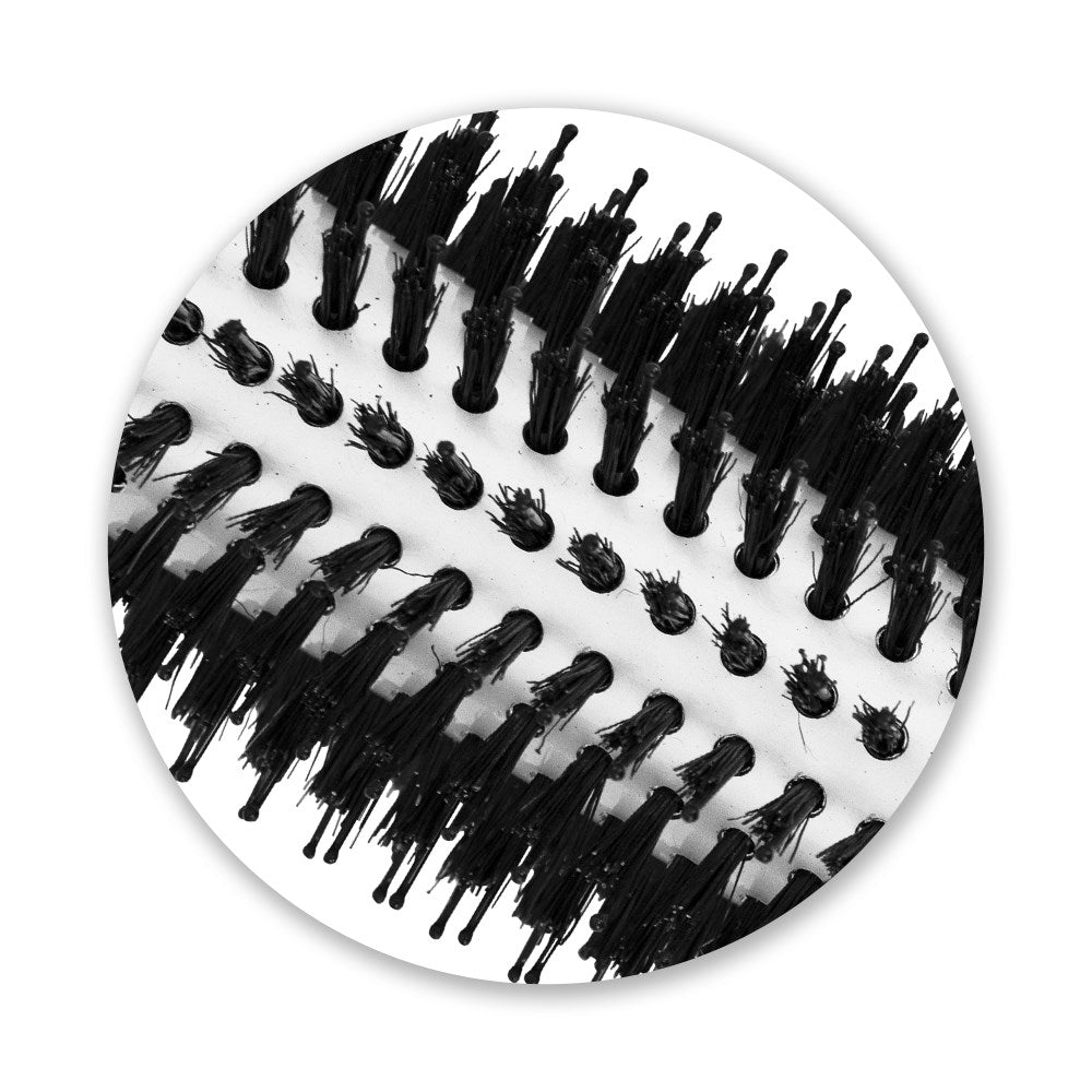 Silver Bullet Black Velvet Round Hair Brush Large - HairBeautyInk