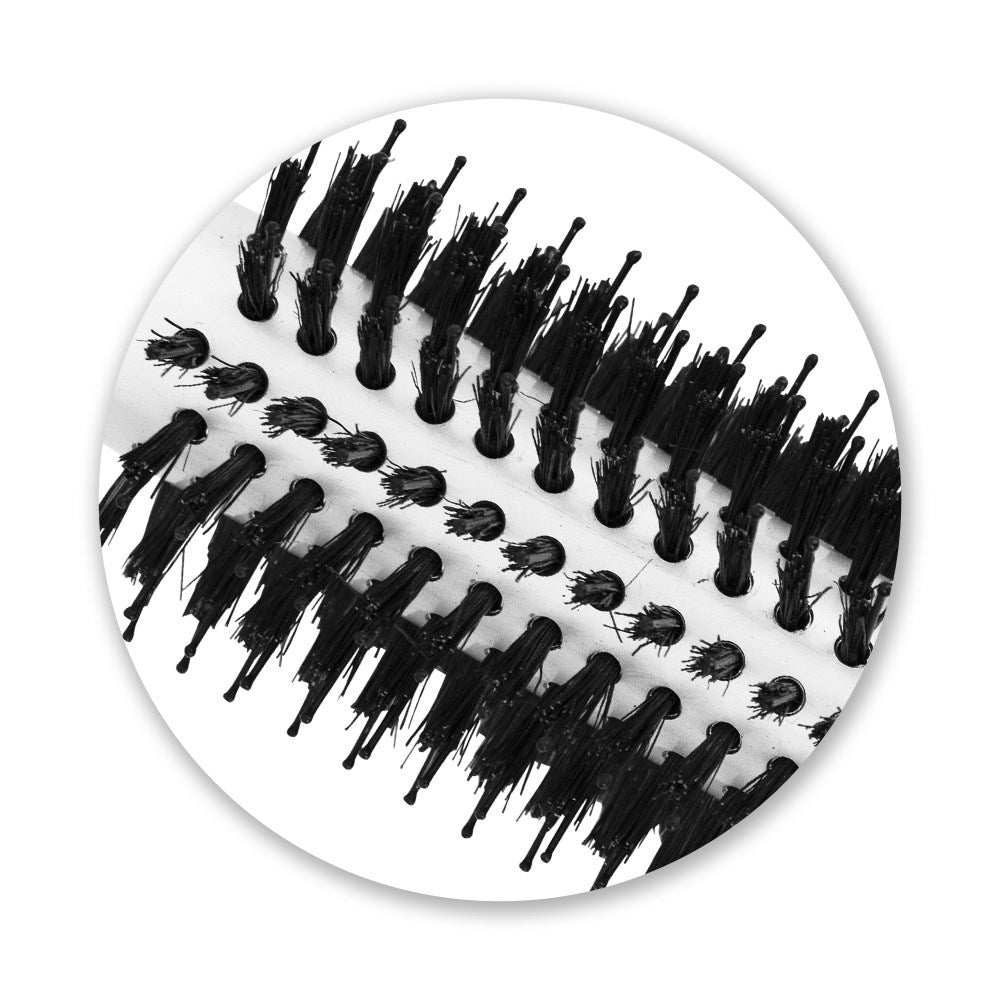 Silver Bullet Black Velvet Round Hair Brush Medium - HairBeautyInk