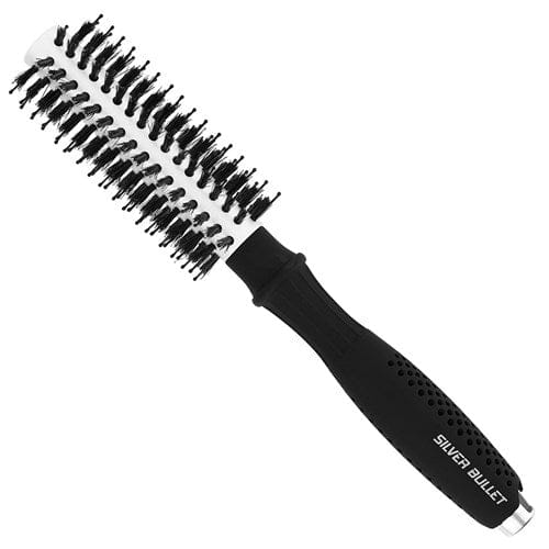Silver Bullet Black Velvet Round Hair Brush Small - HairBeautyInk