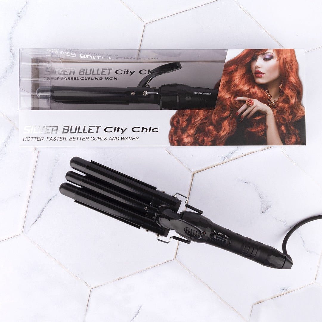 Silver Bullet - City Chic Triple Barrel Curler - HairBeautyInk