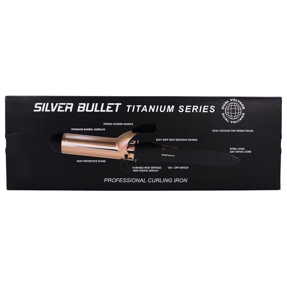 Silver Bullet - Fastlane Titanium Rose Gold Curling Iron - HairBeautyInk