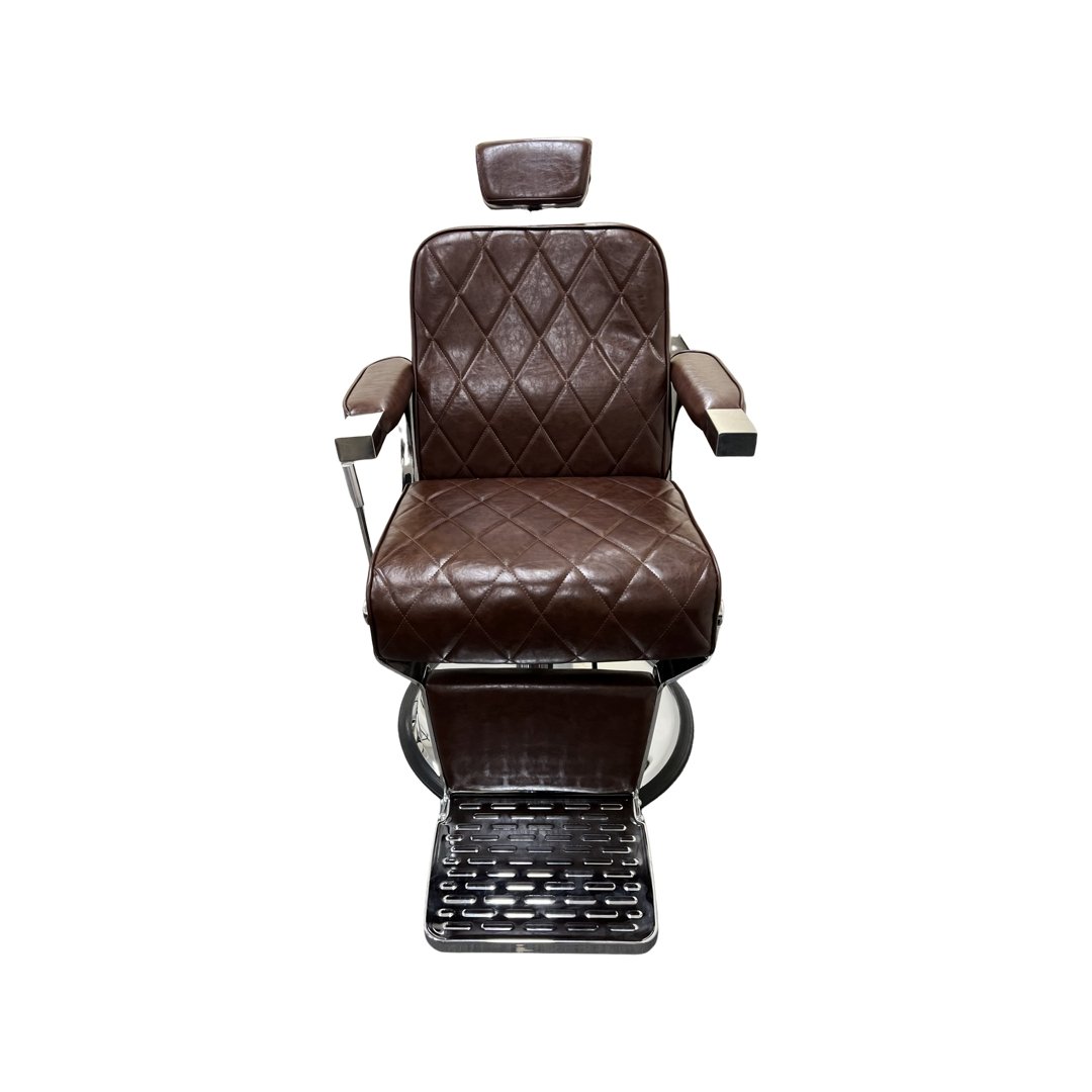 The Captain's Barbers Chair (Brown) - HairBeautyInk