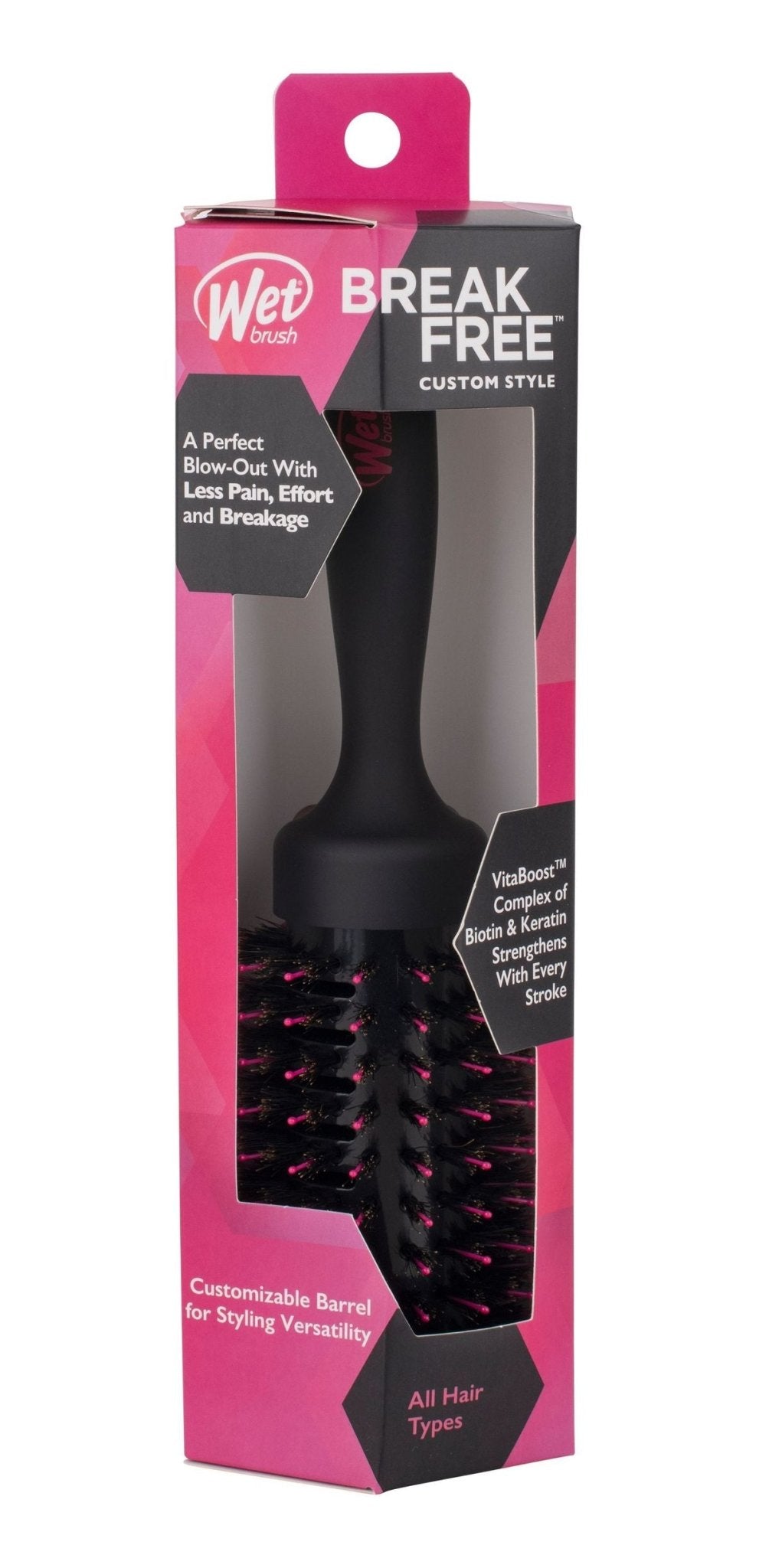 Wet Brush Break Free Custom Style Hot Tube Brush - All Hair Types - HairBeautyInk